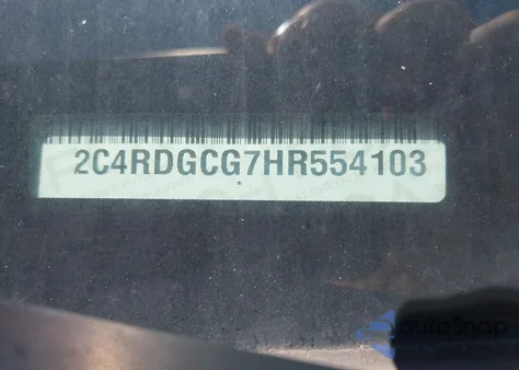 2017 Dodge Grand Caravan Sxt from USA, damaged, VIN 2C4RDGCG7HR554103